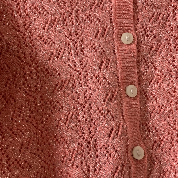 Toddler Girl Shimmer Cardigan and Jeans - Picture 4 of 8